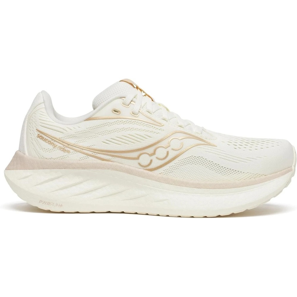 Womens Size 8- Saucony Ride 18 Running Shoes Vanilla Rose Gold S11000-104 NEW - Picture 1 of 7